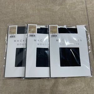 New black silk stockings 3 pair